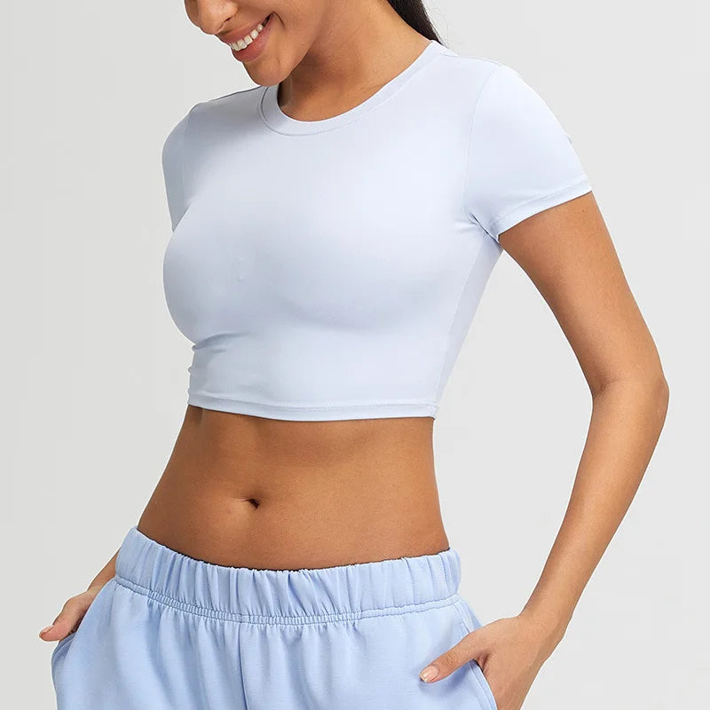 Cropped Short Sleeved T-shirt