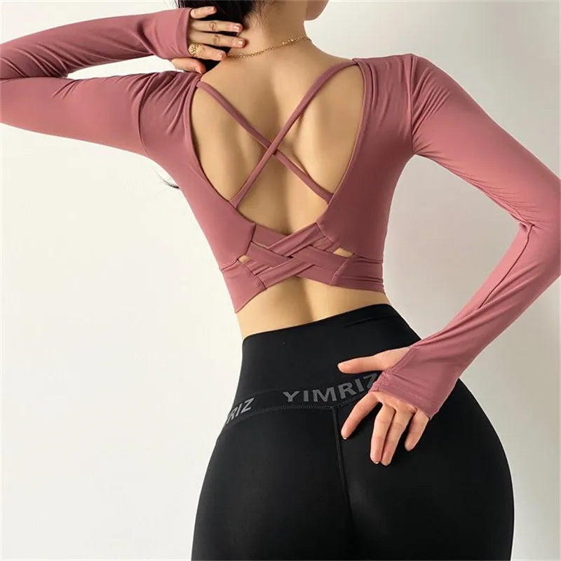 Criss Cross Back Crop Top