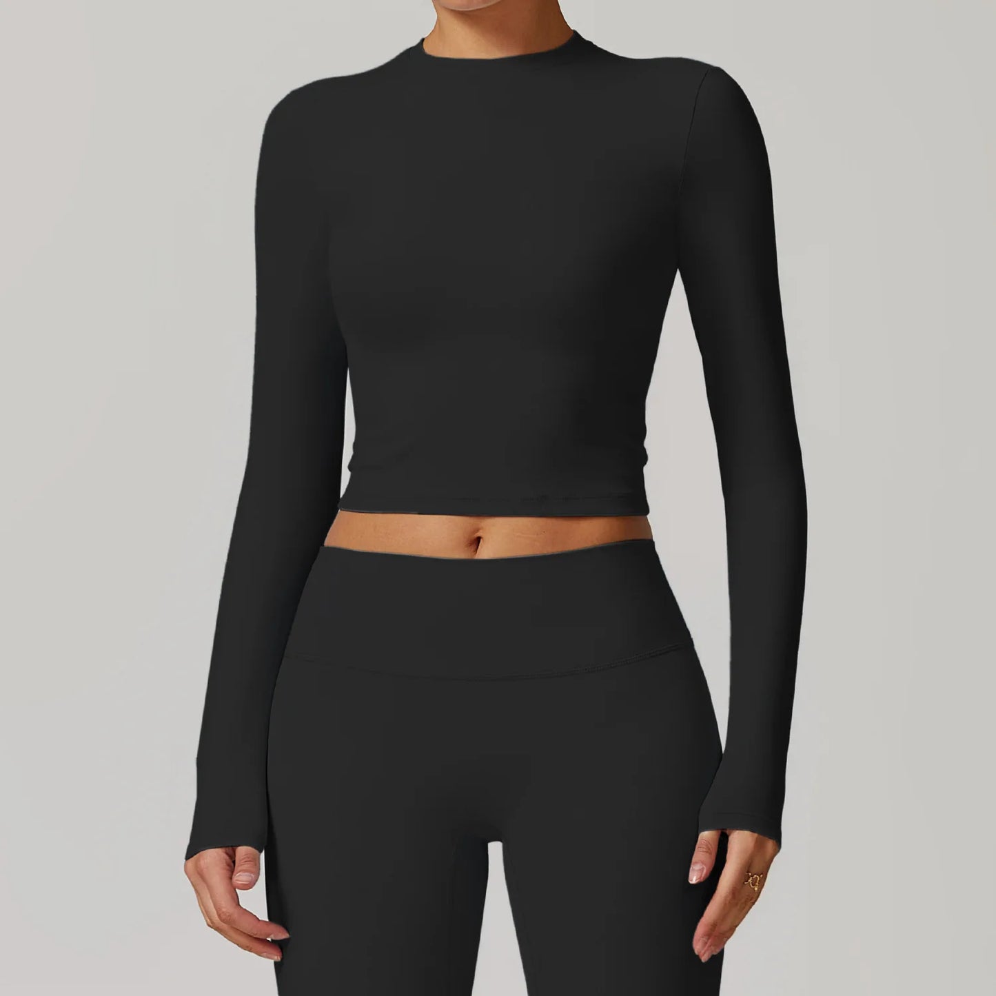 Cropped Long Sleeved Top