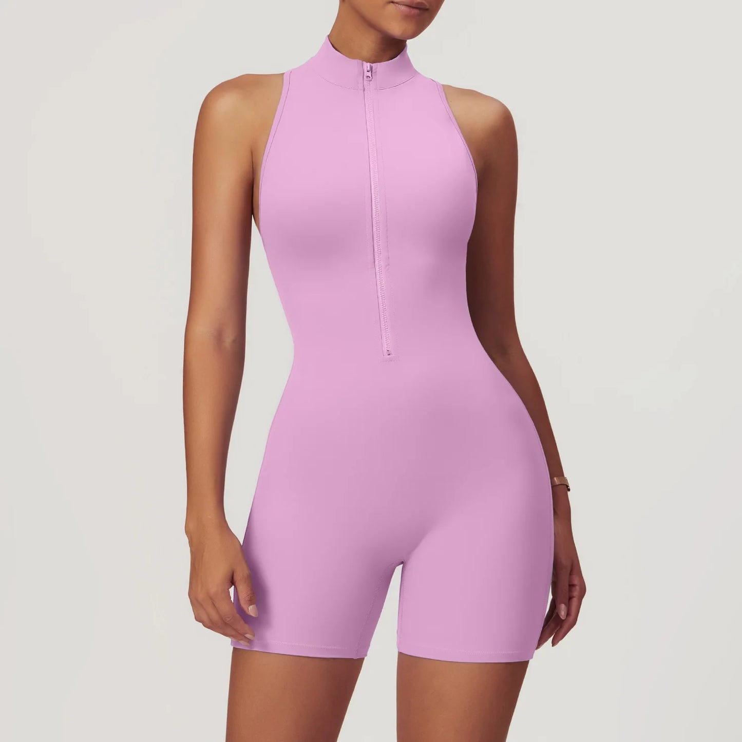 Racer Back Backless Romper