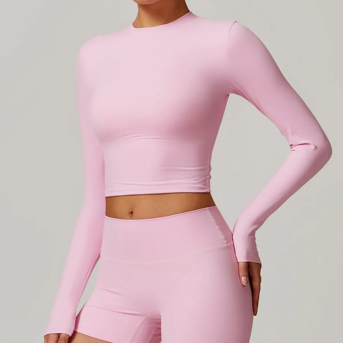 Cropped Long Sleeved Top