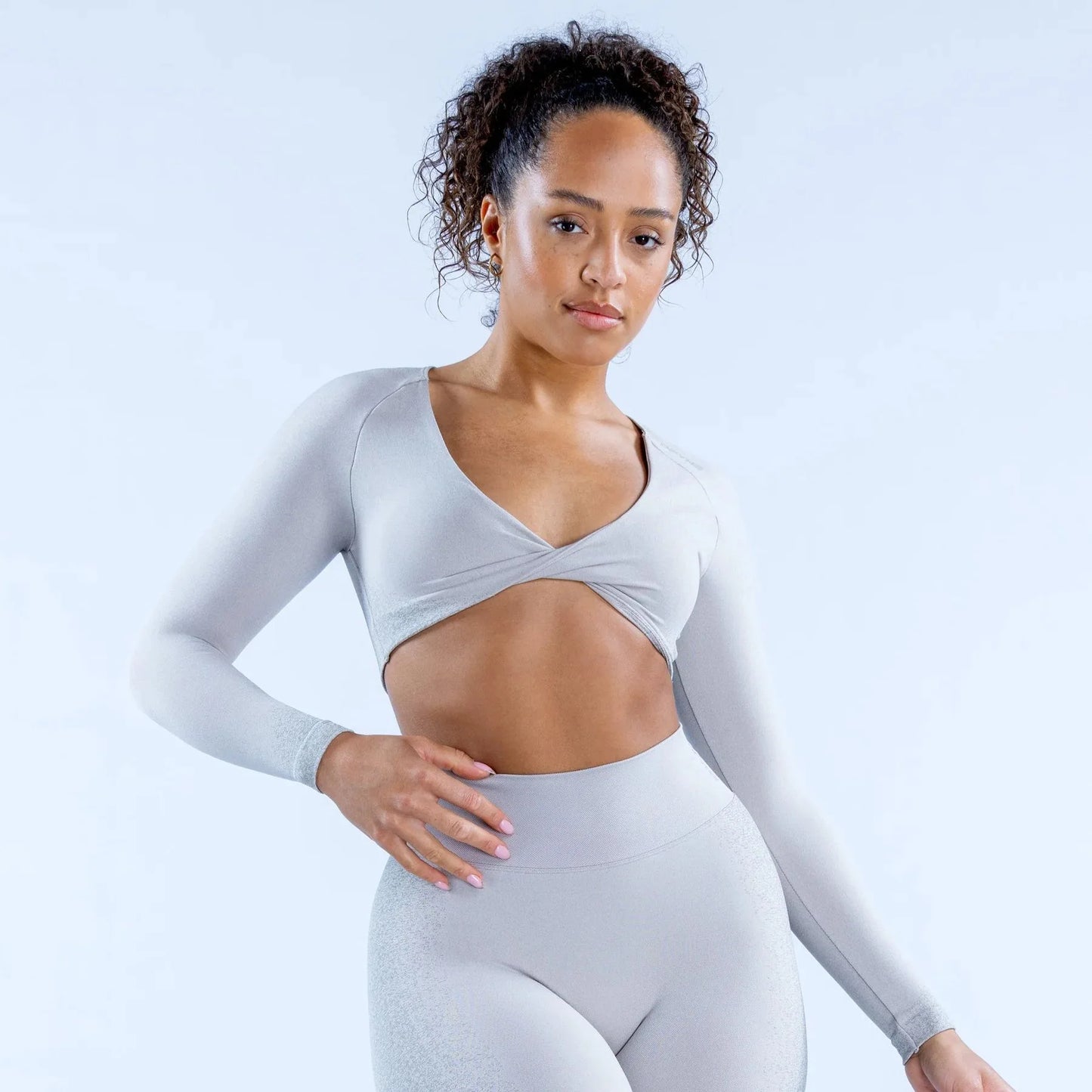 Contour Twist Front Crop Top