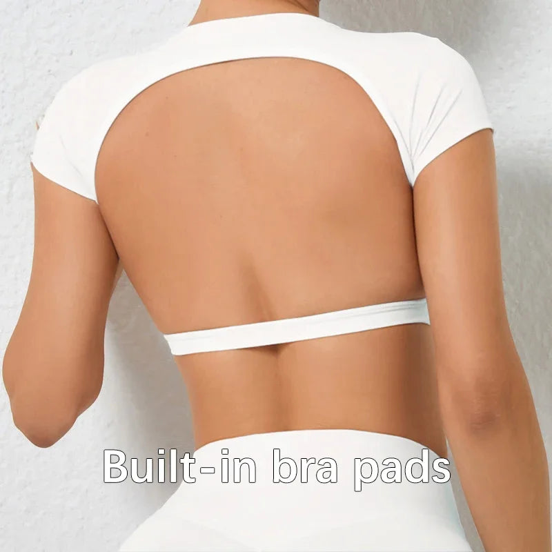 Backless Breathable Workout Top