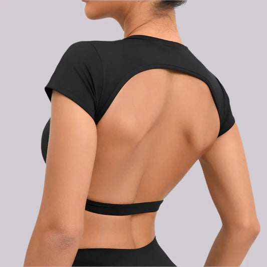 Backless Breathable Workout Top