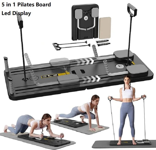 5 in 1 pilates board push up LED display